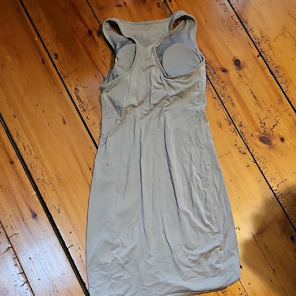 Athleta Gray Ruched Sheath Dress - Picture 3 of 3